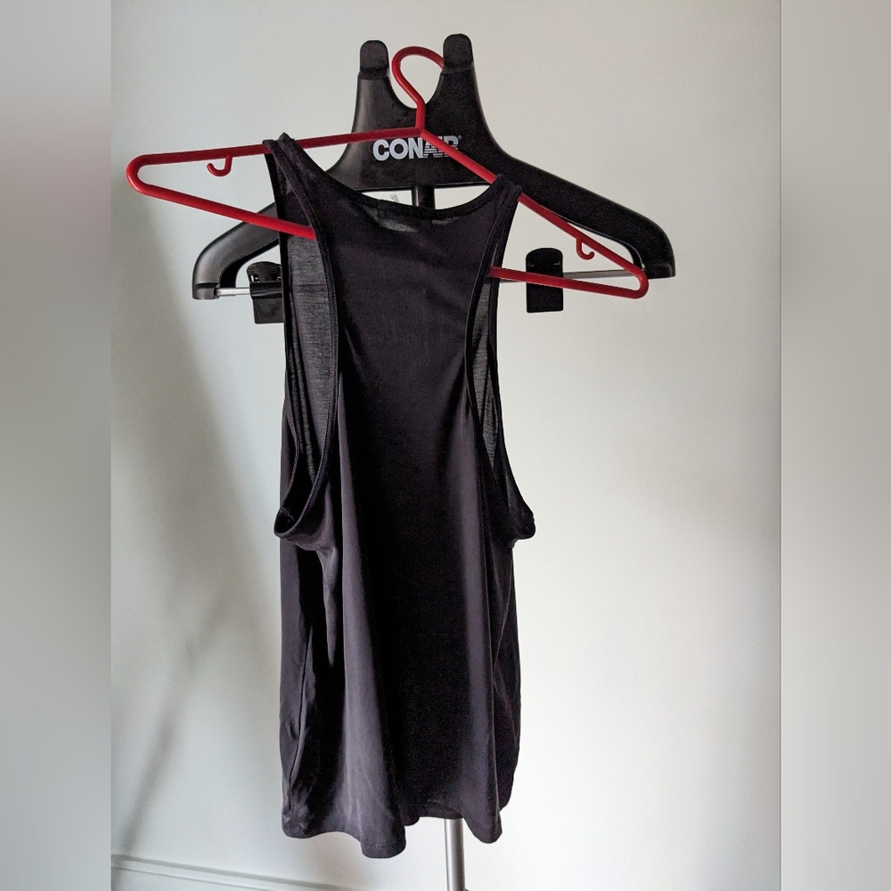 Racer back tank top dark grey
